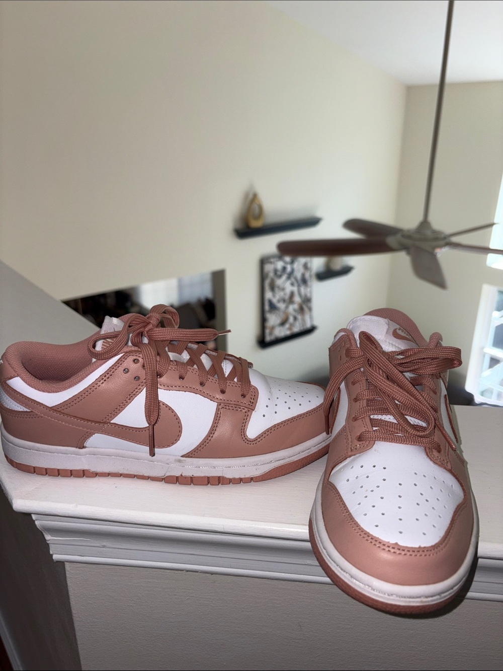 Women’s blush dunk Low-Top Sneakers